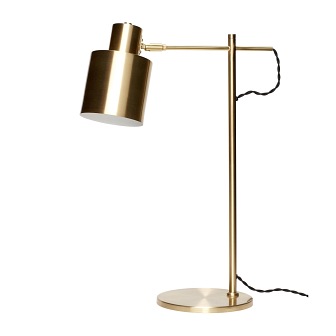 Minimalistyczna lampka biurkowa Amber złota